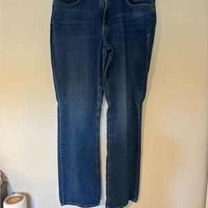 Lee Mid Rise Boot Cut Jeans - Indigo